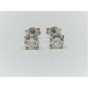 Natural Diamond Studs (.40 ctw in 14k White Gold)